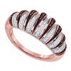 Image 1 : 10K Yellow-Gold 0.25CTW DIAMOND MICRO-PAVE RING