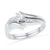 Image 1 : 10KT White Gold 0.20CTW DIAMOND FASHION RING