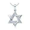 Image 1 : 10KT White Gold 0.10CTW ROUND DIAMOND LADIES STAR FASHI