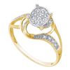 Image 1 : 10KT Yellow Gold 0.10CTW DIAMOND FASHION BRIDAL RING