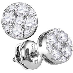 14KT White Gold 0.50CTW-Diamond LARISSA EARRINGS