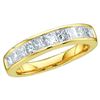 Image 1 : 14KT Yellow Gold 0.25CTW PRINCESS DIAMOND LADIES INVISI