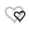 Image 1 : 10KT Yellow Gold 0.53CTW DIAMOND LADIES HEART PENDANT