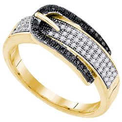 10K Yellow-gold 0.25CTW DIAMOND FASHION RING