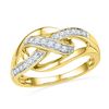 Image 1 : 10K Yellow-gold 0.20CTW DIAMOND FASHION BAND