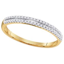 10K Yellow-gold 0.15CTW DIAMOND FASHION BAND