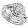 Image 1 : 10KT White Gold 0.33CTW DIAMOND MICRO-PAVE BRIDAL RING