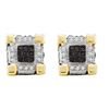 Image 1 : 10KT Yellow Gold 0.29CTW DIAMOND MICRO PAVE EARRINGS