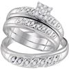 Image 1 : 10KT White Gold 0.33CTW DIAMOND FASHION TRIO-SET