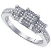 Image 1 : 10KT White Gold Two Tone 0.20CTW DIAMOND FASHION PENDAN