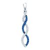 Image 1 : 10KT White Gold 0.12CT DIAMOND FASHION PENDANT