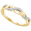 Image 1 : 10K Yellow-gold 0.08CTW DIAMOND FASHION BAND