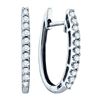 Image 1 : 14KT White Gold 0.26CTW ROUND DIAMOND LADIES FASHION HO