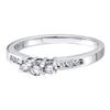 Image 1 : 14KT White Gold 0.25CTW DIAMOND LADIES 3 STONE BRIDAL R