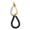 Image 1 : 14KT Yellow Gold 0.14CTW DIAMOND FASHION PENDANT