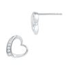 Image 1 : 10KT White Gold 0.10CTW DIAMOND FASHION EARRING