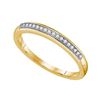 Image 1 : 10KT Yellow Gold 0.05CTW DIAMOND MICRO PAVE BAND