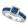 Image 1 : 10KT White Gold 0.50CT DIAMOND FASHION RING