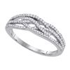 Image 1 : 10KT White Gold 0.33CTW DIAMOND FASHION BAND