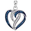 Image 1 : 10KT White Gold 0.15CTW DIAMOND FASHION PENDANT