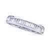 Image 1 : 14KT White Gold 0.50CTW BAGGUETTE DIAMOND LADIES FASHIO