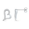 Image 1 : 10KT White Gold 0.10CTW DIAMOND FASHION EARRING