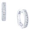 Image 1 : 10KT White Gold 0.26CT DIAMOND FASHION HOOPS