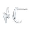 Image 1 : 10KT White Gold 0.12CTW DIAMOND FASHION EARRINGS