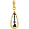 Image 1 : 10K Yellow-gold 0.13CTW DIAMOND FASHION PENDANT