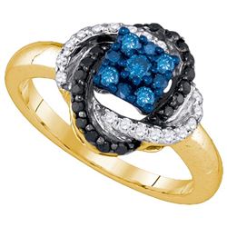 10K Yellow-gold 0.53CTW DIAMOND FASHION RING