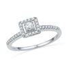 Image 1 : 10KT White Gold 0.25CTW DIAMOND FASHION RING