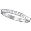 Image 1 : 14KT White Gold 0.25CT DIAMOND MACHINE SET BAND