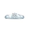 Image 1 : 14KT White Gold 0.20CTW ROUND DIAMOND LADIES FLOWER RIN