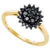 Image 1 : 10K Yellow-gold 0.49CTW DIAMOND FASHION RING