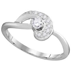 10KT White Gold 0.22CTW DIAMOND BRIDAL RING