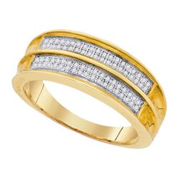 925 Sterling Silver Yellow 0.22CT DIAMOND MICRO-PAVE ME