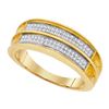 Image 1 : 925 Sterling Silver Yellow 0.22CT DIAMOND MICRO-PAVE ME
