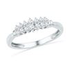 Image 1 : 10KT White Gold 0.25CTW DIAMOND FASHION RING