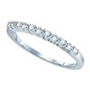 Image 1 : 10KT White Gold 0.16CTW DIAMOND FASHION BAND