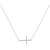 Image 1 : 10KT White Gold 0.06CTW DIAMOND FASHION NECKLACE
