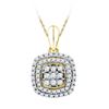 Image 1 : 10K Yellow-gold 0.33CTW DIAMOND FASHION PENDANT