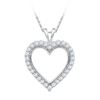 Image 1 : 10KT White Gold 0.25CTW DIAMOND FASHION PENDANT