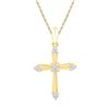 Image 1 : 10K Yellow-gold 0.10CTW DIAMOND FASHION PENDANT