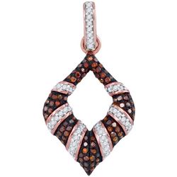 10KT Rose Gold 0.33CTW DIAMOND HEART PENDANT