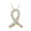Image 1 : 10K Yellow-gold 0.10CTW DIAMOND FASHION PENDANT