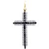 Image 1 : 10K Yellow-gold 0.23CTW DIAMOND CROSS PENDANT