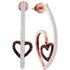 Image 1 : 10KT Rose Gold 0.27CTW RED DIAMOND FASHION EARRING