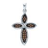 Image 1 : 925 Sterling Silver White 0.25CTW DIAMOND FASHION PENDA