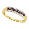 Image 1 : 10K Yellow-gold 0.20CTW DIAMOND FASHION RING
