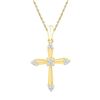 Image 1 : 10K Yellow-gold 0.10CTW DIAMOND FASHION PENDANT
